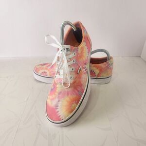 Vans Unisex Era Classic Doheny Heart Tie Dye Lo‎ Sneaker Peach multicolor Sz 9.5